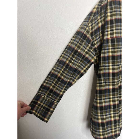 Everlane XS The Boxy Flannel Shirt Beech Plaid Button Down Long Sleeve Retro NWT - Picture 7 of 15